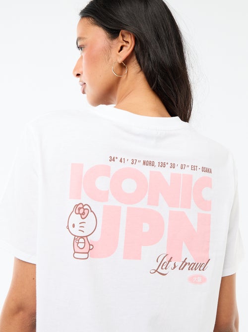 T-shirt stampata 'Kuromi' con stampa fronte/retro - Kiabi