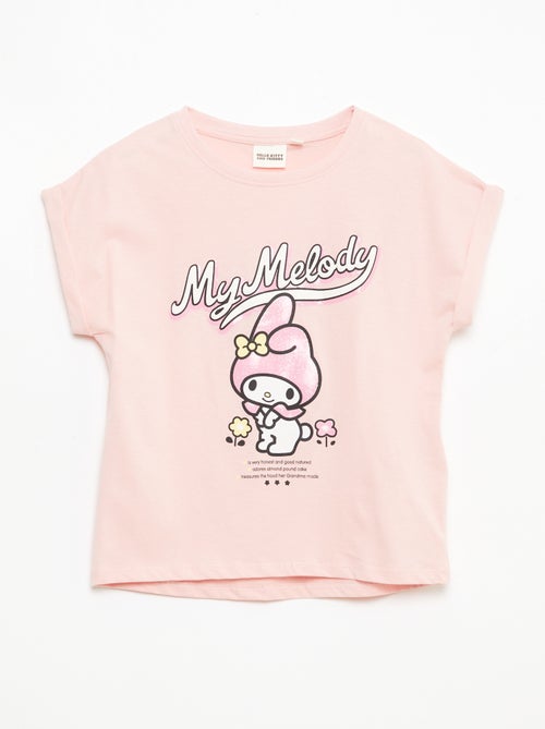 T-shirt stampata 'Kuromi' tinta unita in cotone - Kiabi