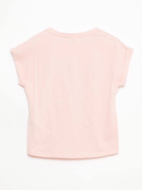 T-shirt stampata 'Kuromi' tinta unita in cotone - Kiabi