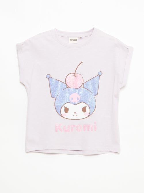 T-shirt stampata 'Kuromi' tinta unita in cotone - Kiabi