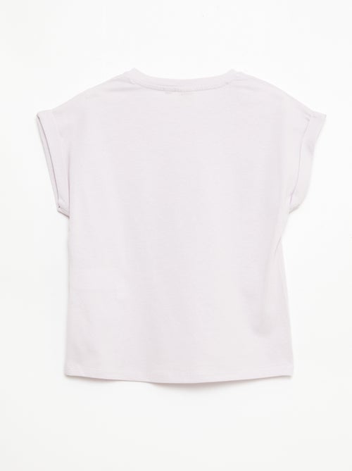 T-shirt stampata 'Kuromi' tinta unita in cotone - Kiabi