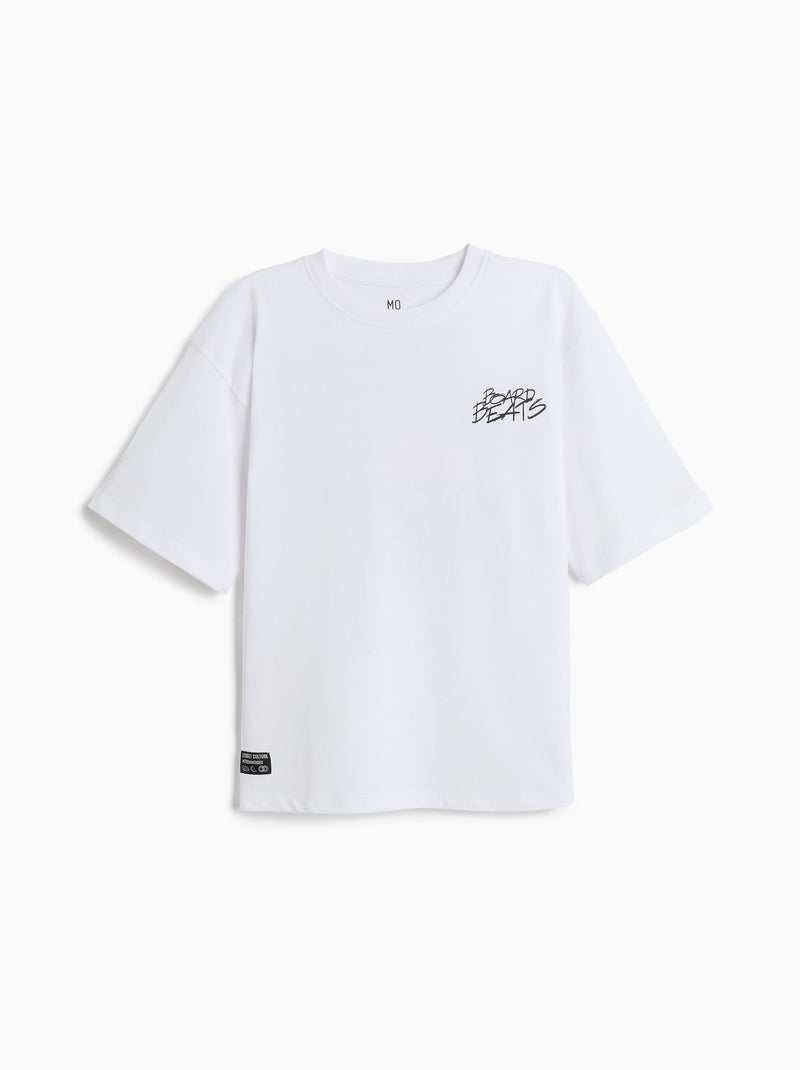 T-shirt stampata 'loose fit', mo fashion Bianco - Kiabi