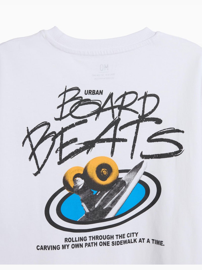 T-shirt stampata 'loose fit', mo fashion Bianco - Kiabi