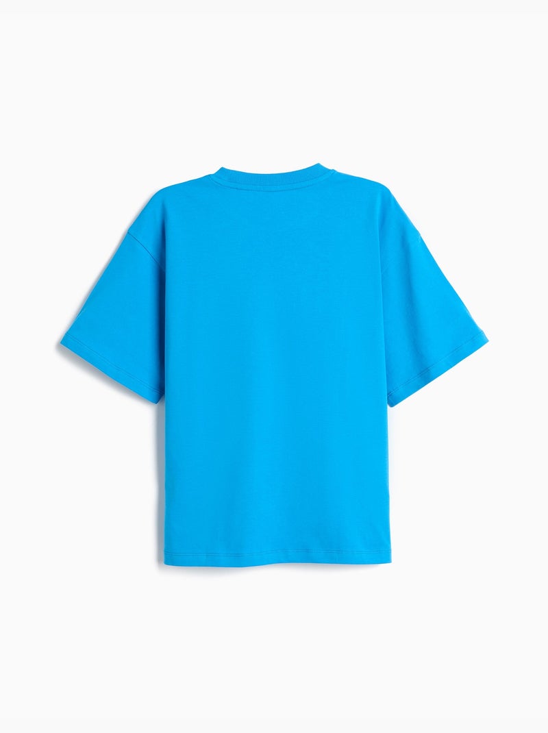 T-shirt stampata 'loose fit', mo fashion Blu - Kiabi