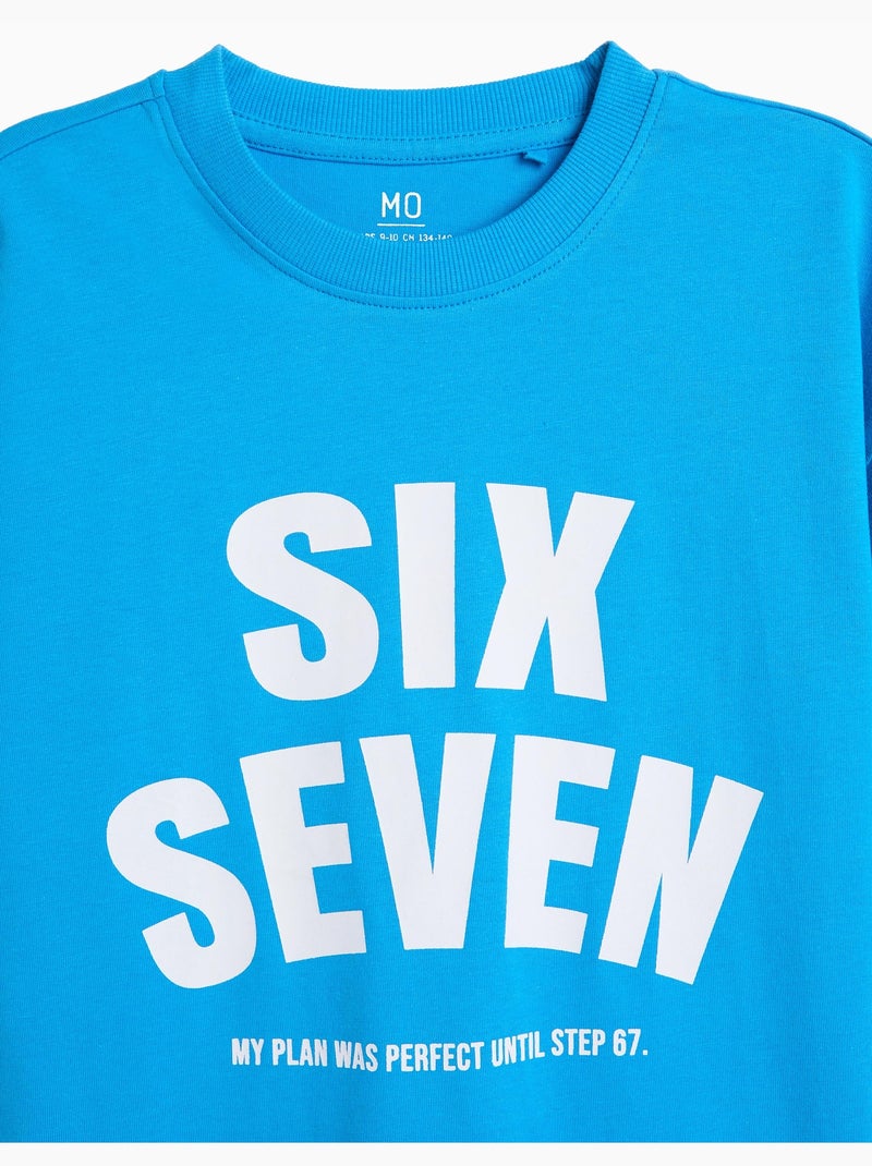 T-shirt stampata 'loose fit', mo fashion Blu - Kiabi