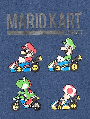T-shirt stampata 'Mario Kart' - collezione facile da indossare