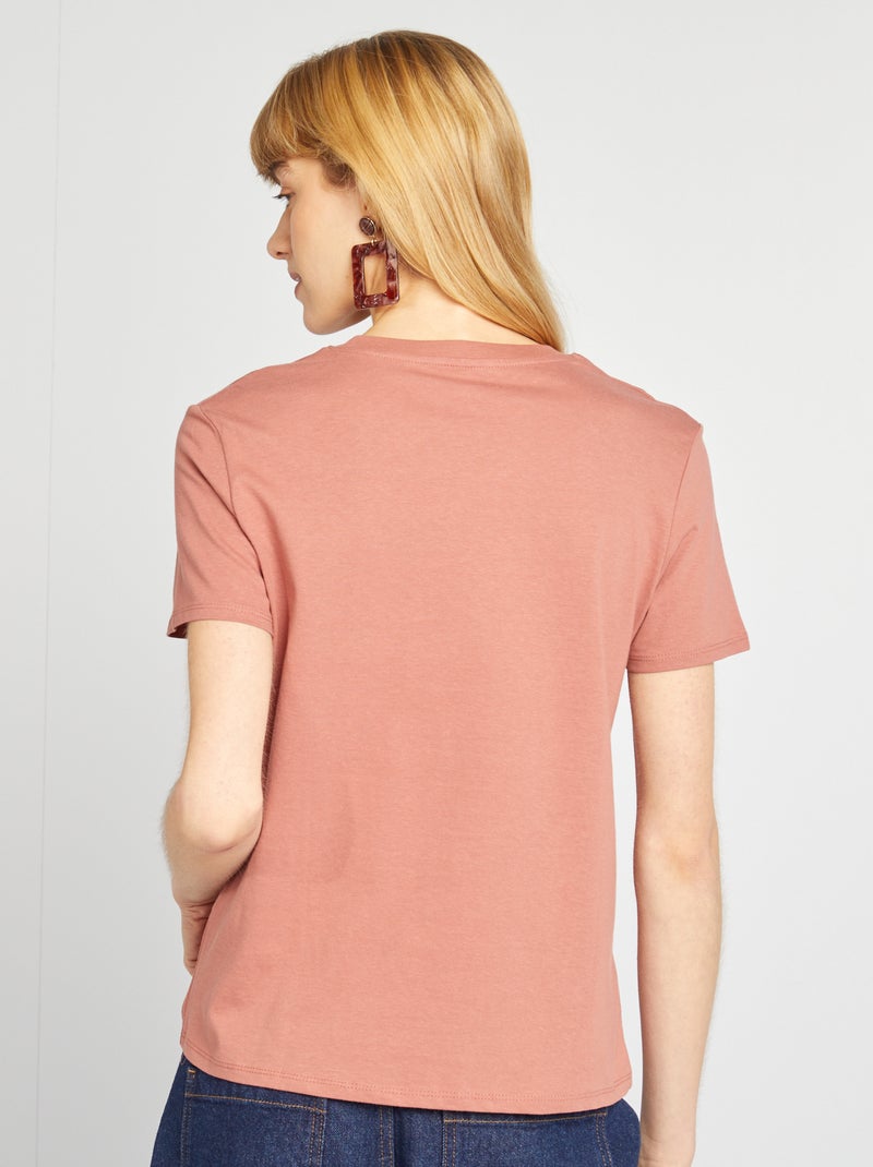 T-shirt stampata MARRONE - Kiabi