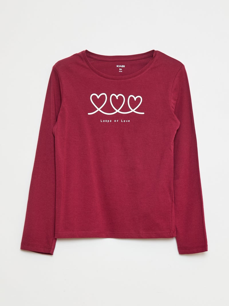 T-shirt stampata Marrone - Kiabi