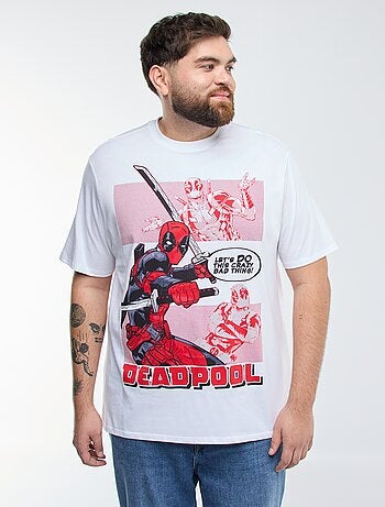 T-shirt stampata 'Marvel' 'Deadpool' tinta unita