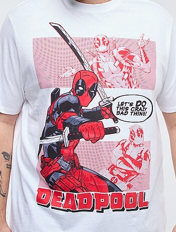 T-shirt stampata 'Marvel' 'Deadpool' tinta unita