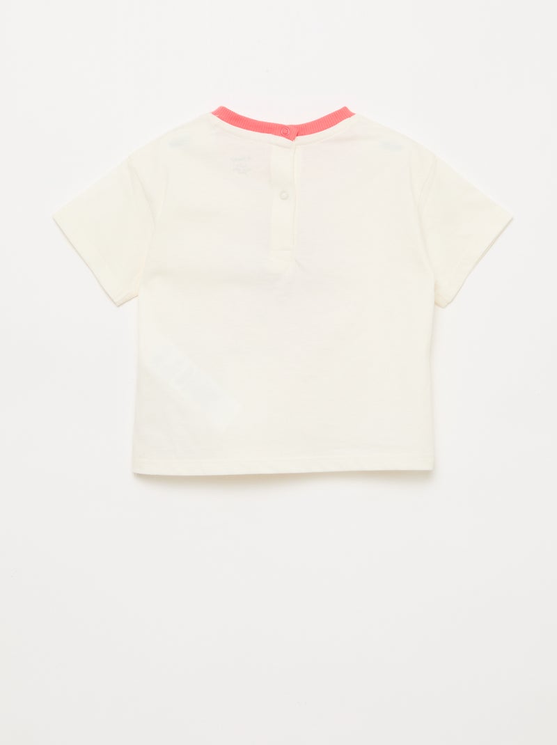 T-shirt stampata \'Mickey\' a maniche corte Bianco - Kiabi