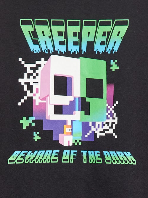 T-shirt stampata 'Minecraft' a maniche lunghe - collezione facile da indossare - Kiabi