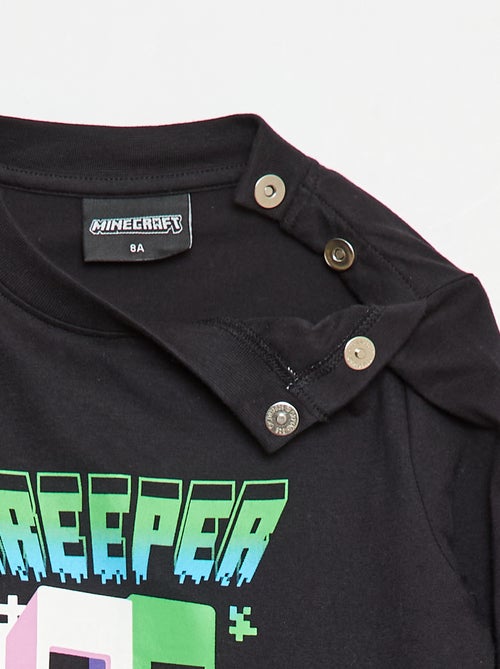 T-shirt stampata 'Minecraft' a maniche lunghe - collezione facile da indossare - Kiabi