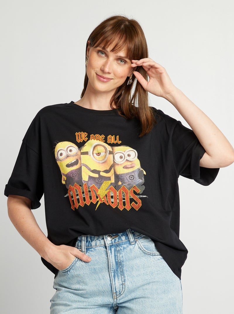 T-shirt stampata 'Minions' NERO - Kiabi
