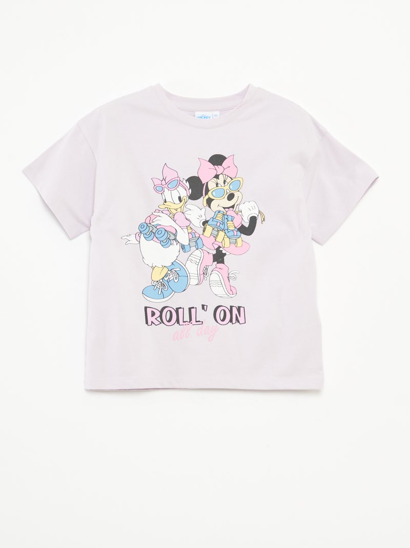 T-shirt stampata 'Minnie' Viola - Kiabi