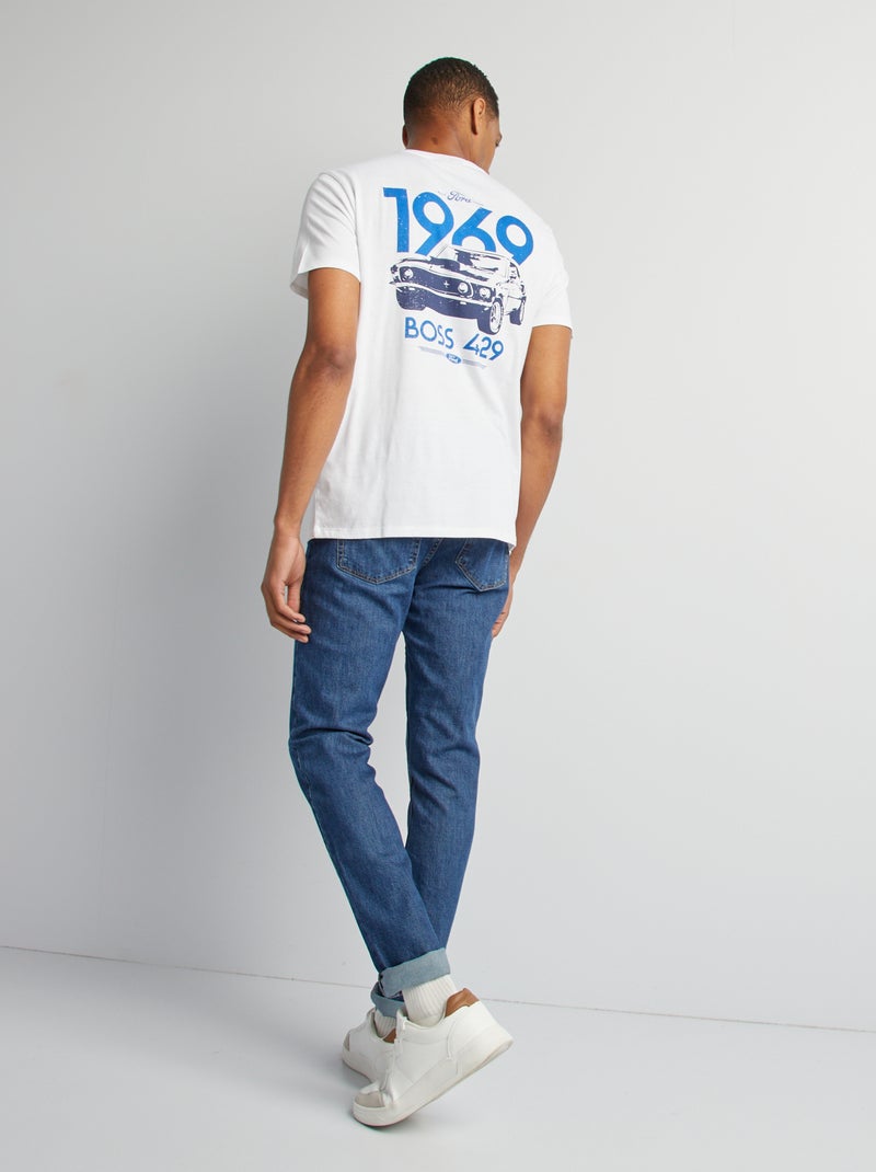 T-shirt stampata 'Mustang Ford' BIANCO - Kiabi