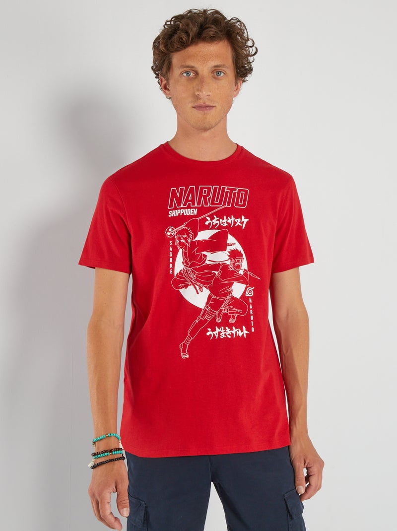 T-shirt stampata 'Naruto' ROSSO - Kiabi