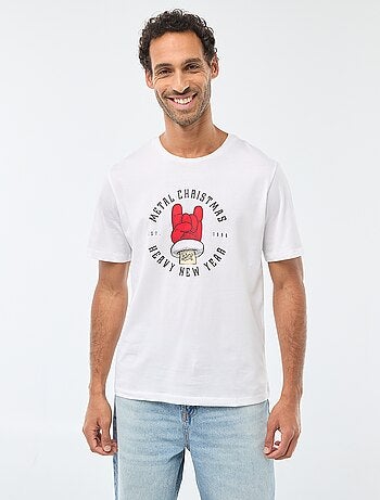 T-shirt stampata 'Natale'