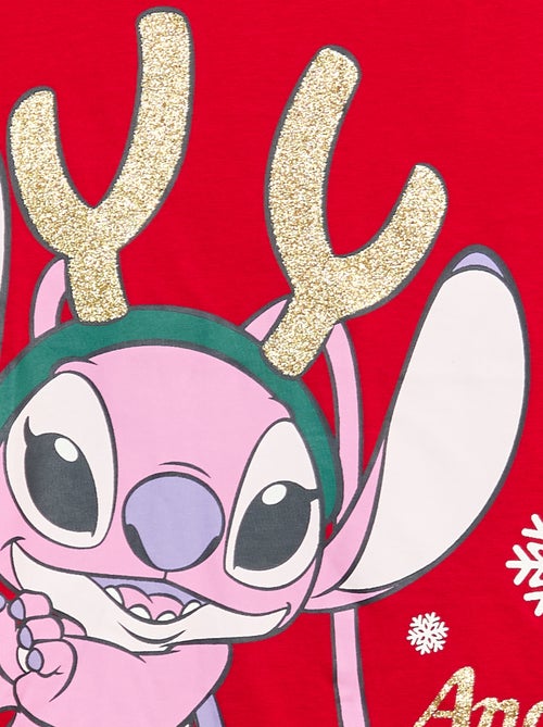 T-shirt stampata Natale 'Disney' 'Angel' in jersey di cotone - Kiabi