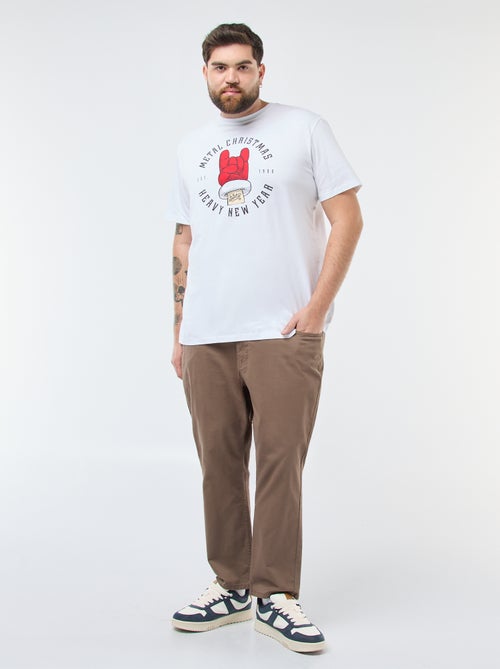 T-shirt stampata natalizia 'Produkt' - Kiabi