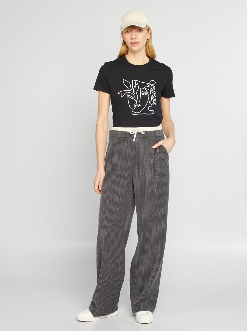 T-shirt stampata NERO - Kiabi