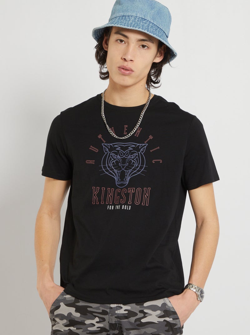 T-shirt stampata NERO - Kiabi