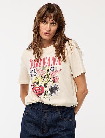 T-shirt stampata 'Nirvana'