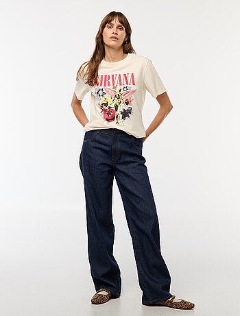 T-shirt stampata 'Nirvana'