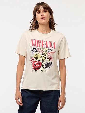 T-shirt stampata 'Nirvana'