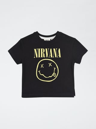 T-shirt stampata 'Nirvana'