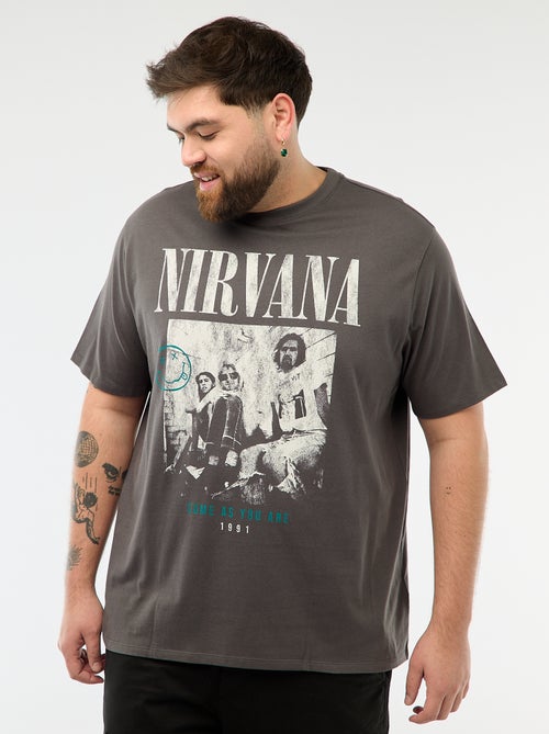 T-shirt stampata 'Nirvana' - Kiabi