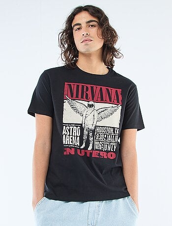 T-shirt stampata 'Nirvana'
