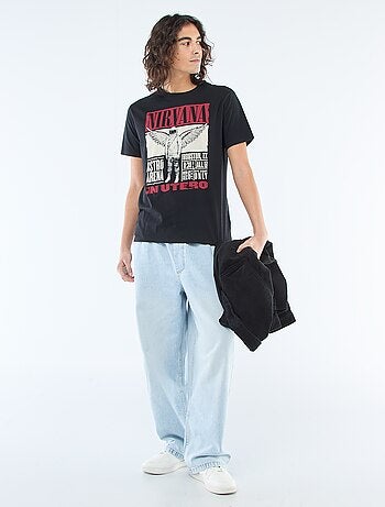 T-shirt stampata 'Nirvana'