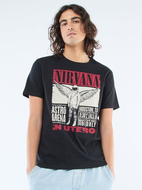 T-shirt stampata 'Nirvana' - Kiabi