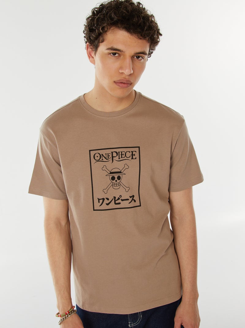T-shirt stampata 'One Piece' BEIGE - Kiabi