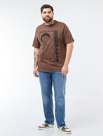 T-shirt stampata 'One Piece' in cotone