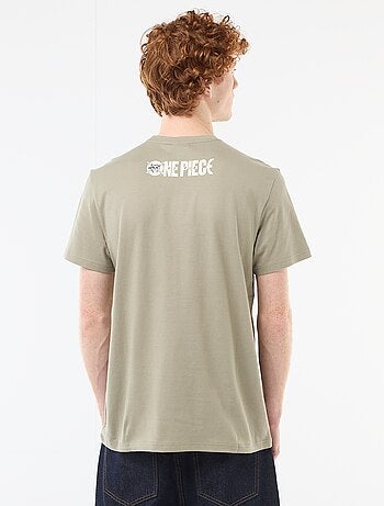 T-shirt stampata 'One piece' in cotone