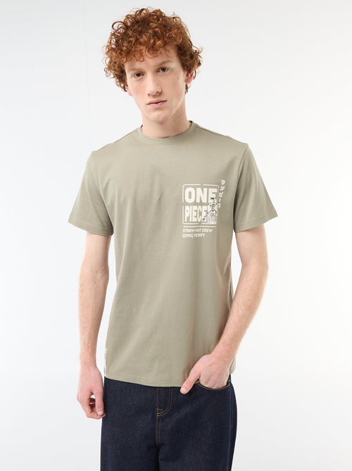 T-shirt stampata 'One piece' in cotone - Kiabi