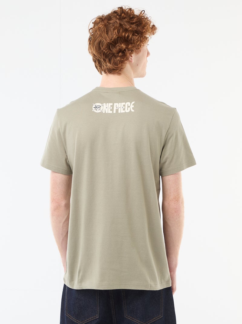 T-shirt stampata 'One piece' in cotone Verde - Kiabi