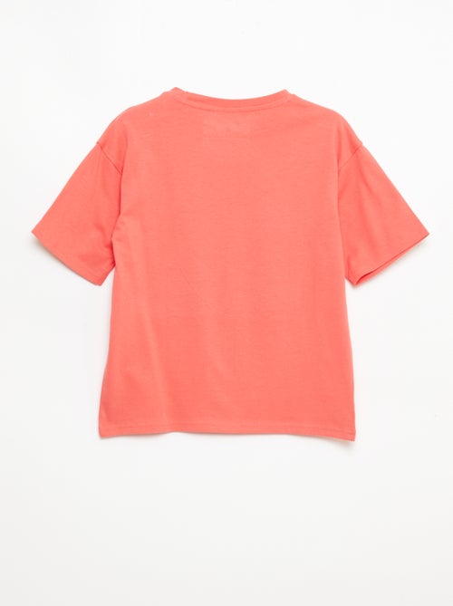 T-shirt stampata 'One piece' maniche corte in cotone - Kiabi