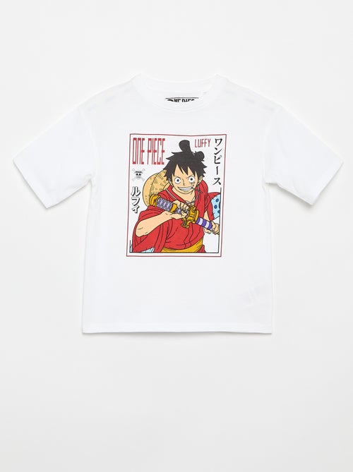 T-shirt stampata 'One piece' maniche corte in cotone - Kiabi