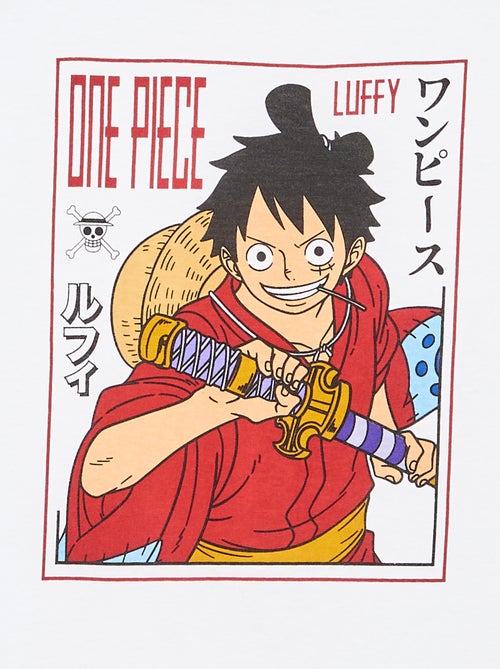 T-shirt stampata 'One piece' maniche corte in cotone - Kiabi