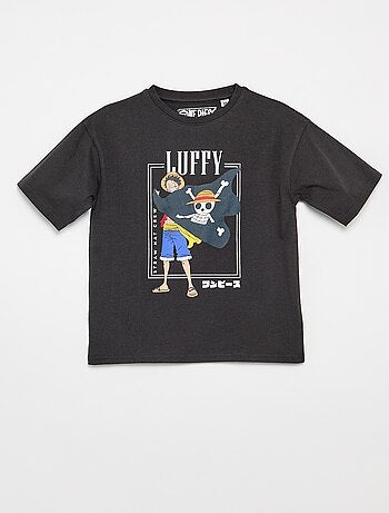 T-shirt stampata 'One piece' maniche corte in cotone