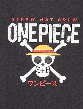 T-shirt stampata 'One piece' maniche corte in cotone