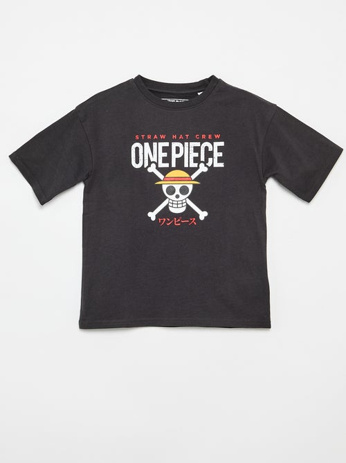 T-shirt stampata 'One piece' maniche corte in cotone - Kiabi