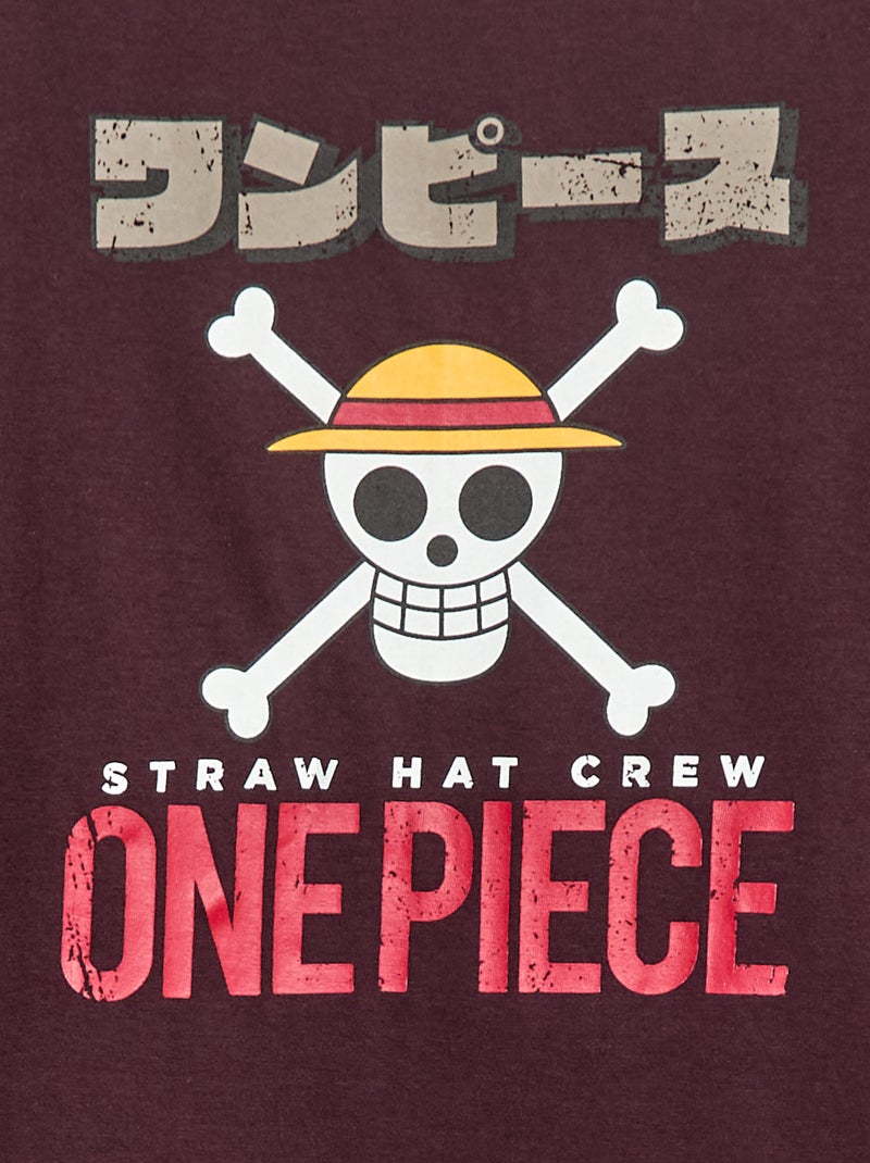T-shirt stampata 'One Piece' Viola - Kiabi