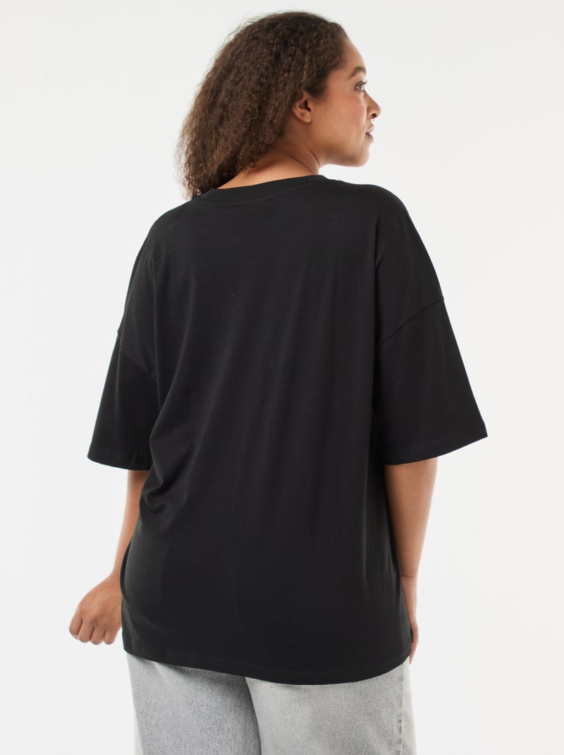 T-shirt stampata 'Only Carmakoma' Nero - Kiabi