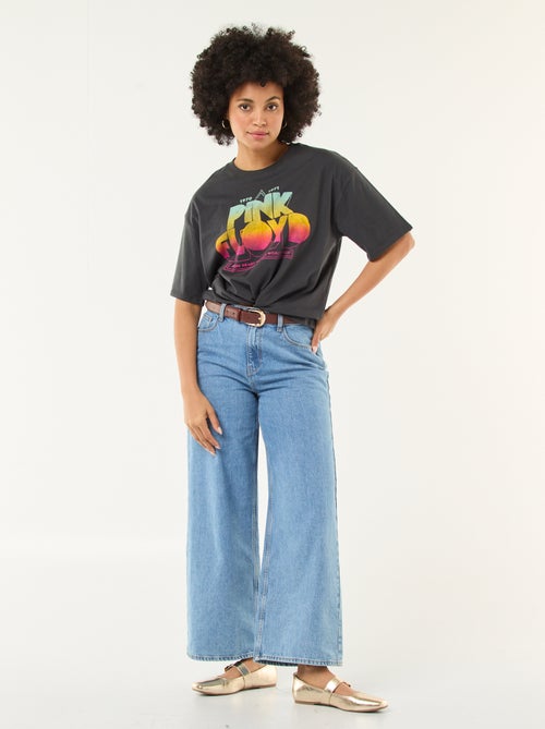 T-shirt stampata 'Pink Floyd' tinta unita - Kiabi