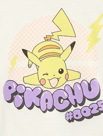 T-shirt stampata 'Pokémon' 'Pikachu' tinta unita