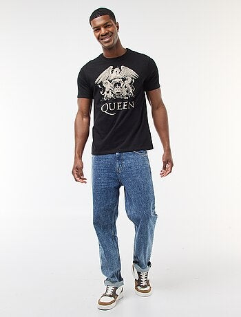 T-shirt stampata 'Queen' a maniche corte